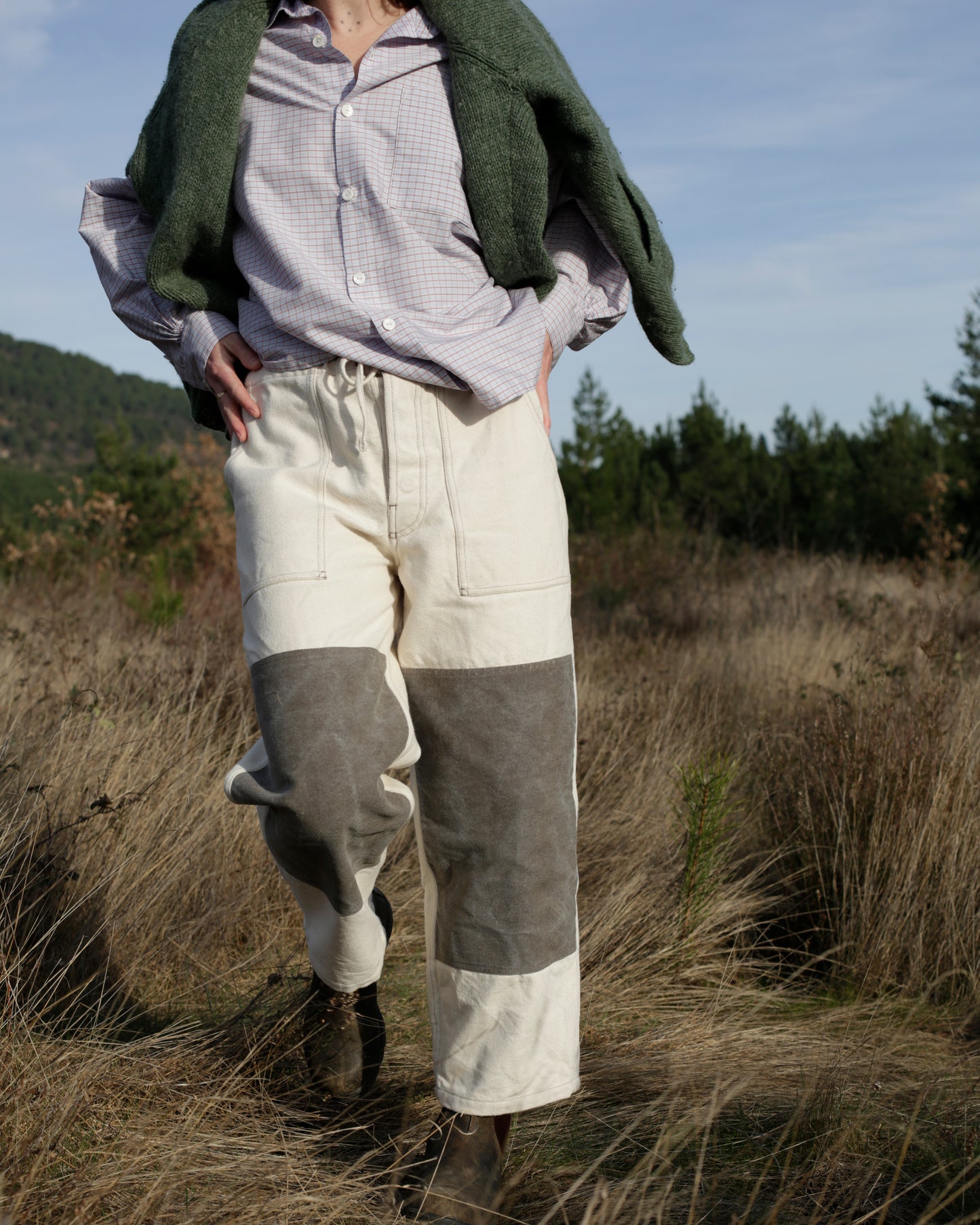 Stable trouser patch saanen