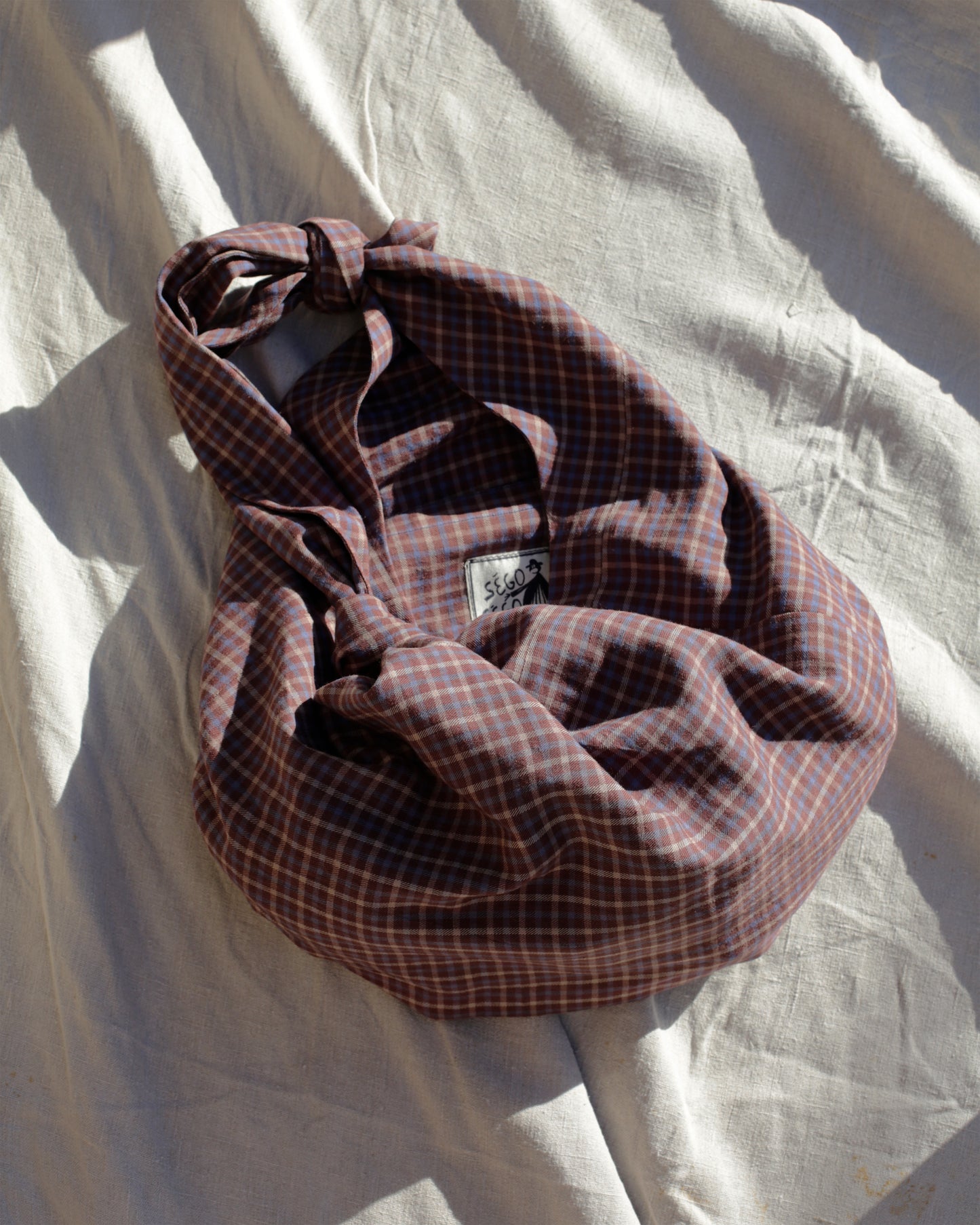 Baluchon sac du marché - coton carreaux espagnol