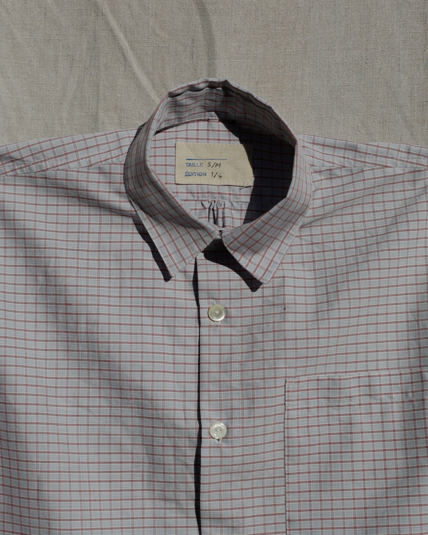 Chemise de Berger - French check red
