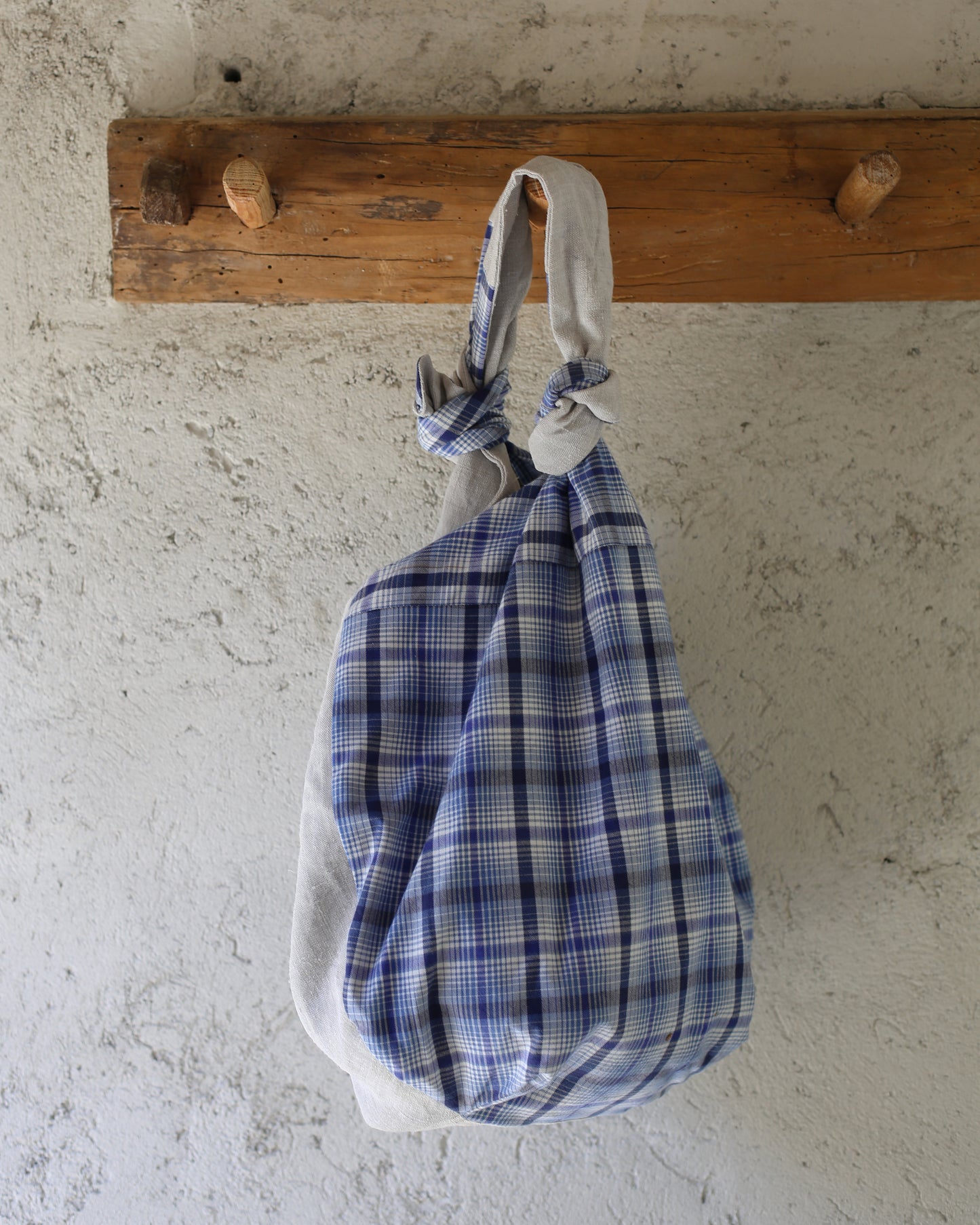 Baluchon sac du marché - patchwork carreaux